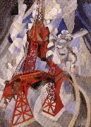 Delaunay, Robert Eiffel Tower or the Red Tower Spain oil painting artist